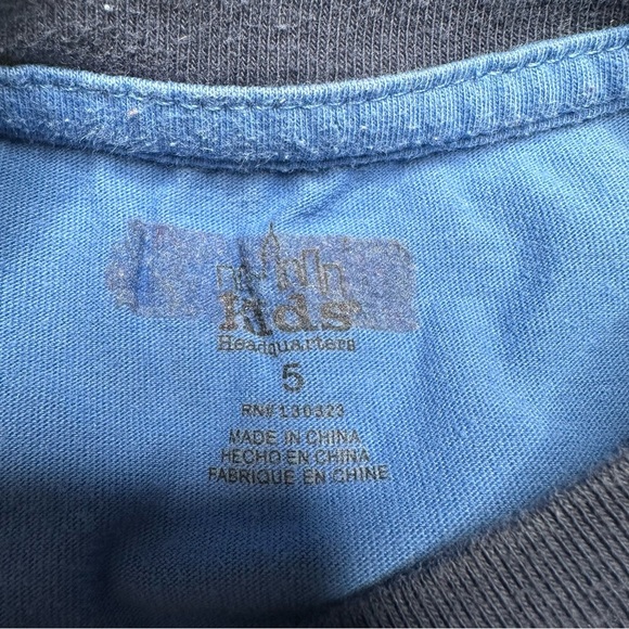 Kids Headquarters Shirt Long Sleeved Sports Blue Size 5 - Picture 8 of 16